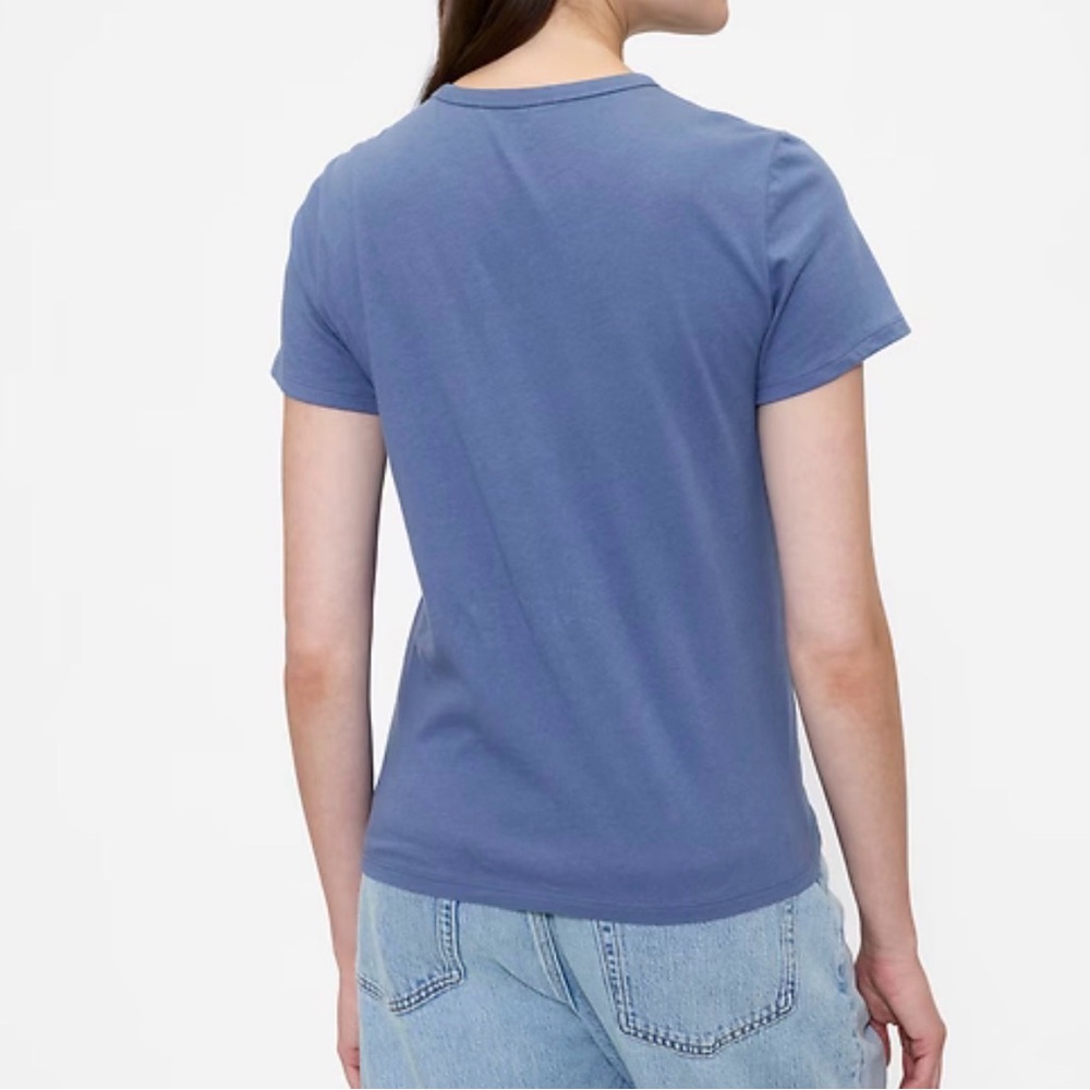 GAP Short Sleeve Fav Crew Tee “Blue Jean Baby” - Picture 3 of 6